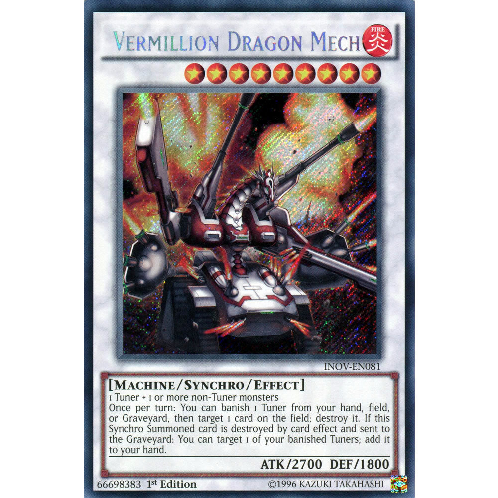 Vermillion Dragon Mech INOV-EN081 Yu-Gi-Oh! Card from the Invasion: Vengeance Set