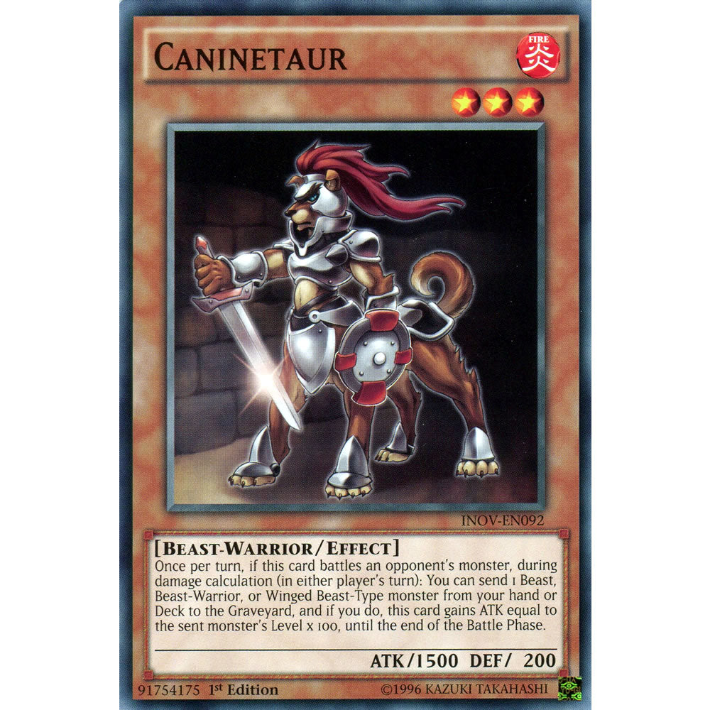 Caninetaur INOV-EN092 Yu-Gi-Oh! Card from the Invasion: Vengeance Set