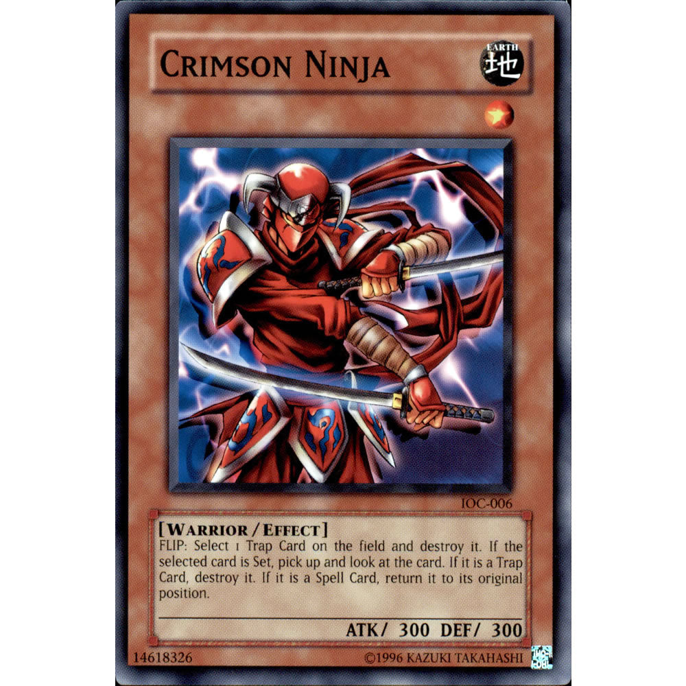 Crimson Ninja IOC-006 Yu-Gi-Oh! Card from the Invasion of Chaos Set