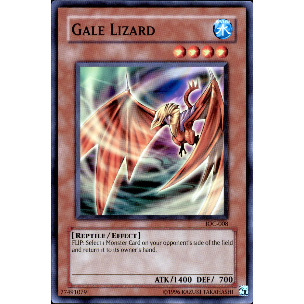 Gale Lizard IOC-008 Yu-Gi-Oh! Card from the Invasion of Chaos Set