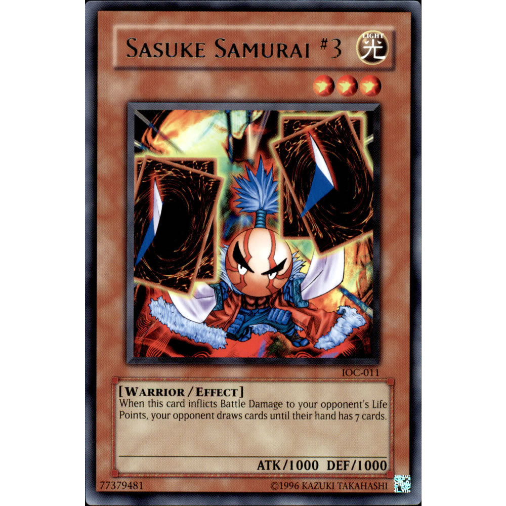 Sasuke Samurai #3 IOC-011 Yu-Gi-Oh! Card from the Invasion of Chaos Set