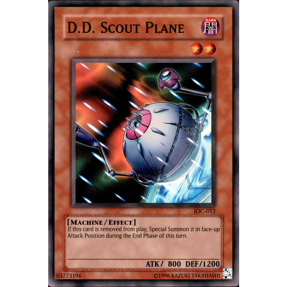 D. D. Scout Plane IOC-012 Yu-Gi-Oh! Card from the Invasion of Chaos Set