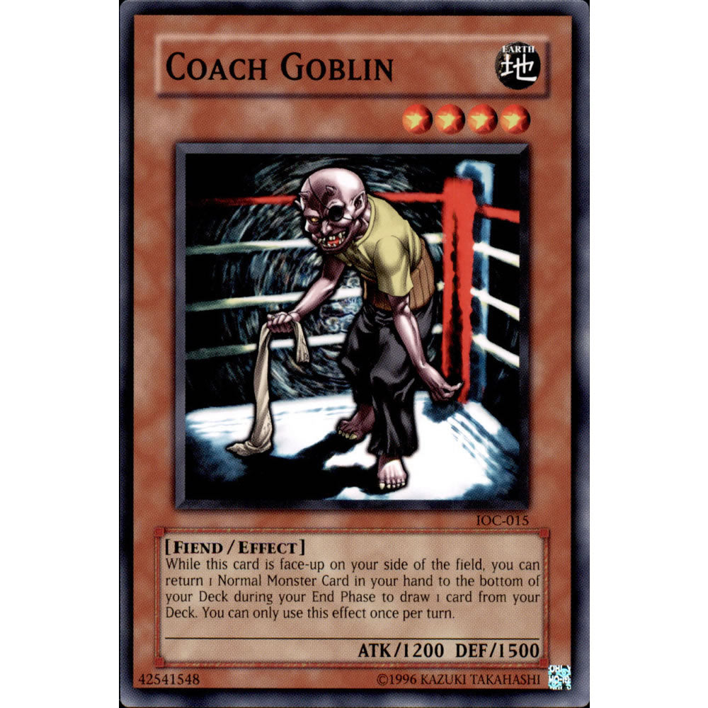 Coach Goblin IOC-015 Yu-Gi-Oh! Card from the Invasion of Chaos Set