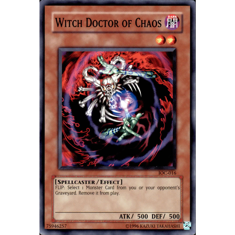 Witch Doctor of Chaos IOC-016 Yu-Gi-Oh! Card from the Invasion of Chaos Set