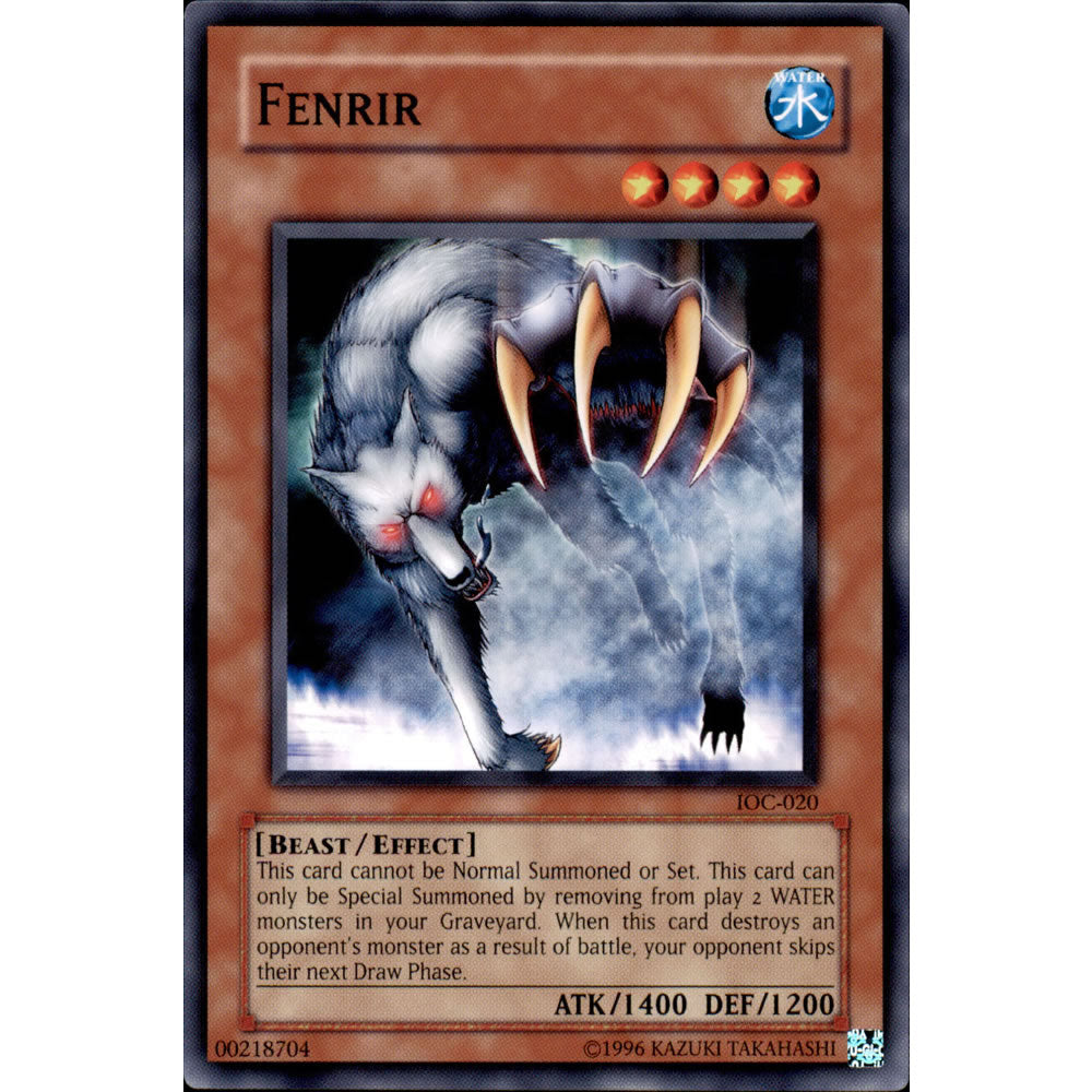 Fenrir IOC-020 Yu-Gi-Oh! Card from the Invasion of Chaos Set