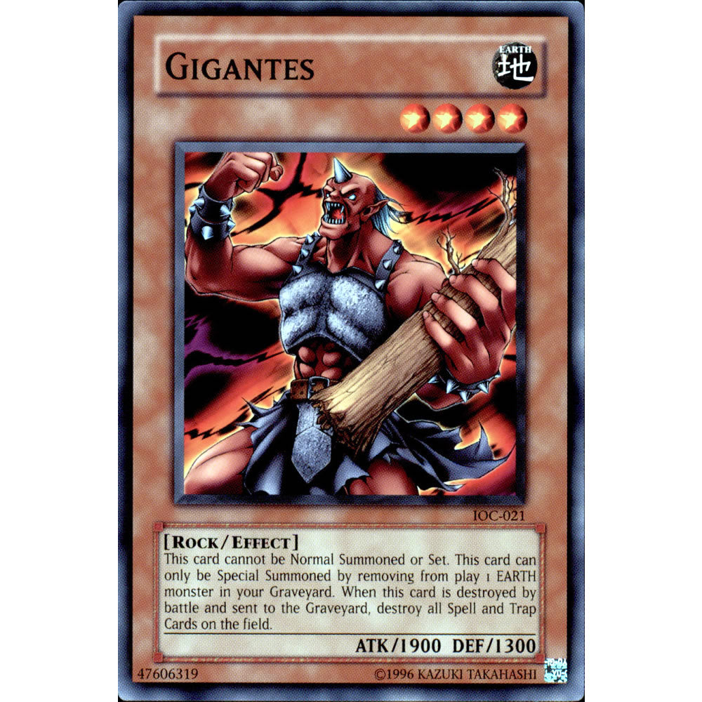 Gigantes IOC-021 Yu-Gi-Oh! Card from the Invasion of Chaos Set