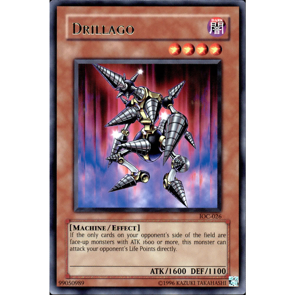 Drillago IOC-026 Yu-Gi-Oh! Card from the Invasion of Chaos Set