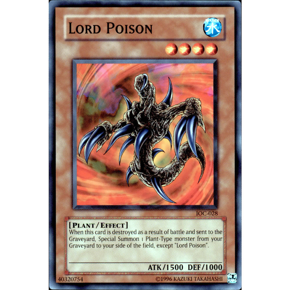 Lord Poison IOC-028 Yu-Gi-Oh! Card from the Invasion of Chaos Set