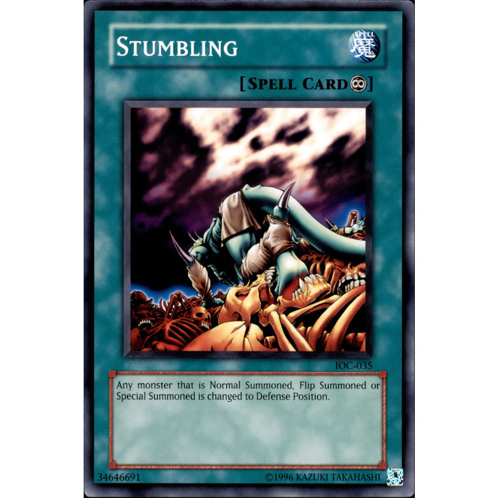 Stumbling IOC-035 Yu-Gi-Oh! Card from the Invasion of Chaos Set