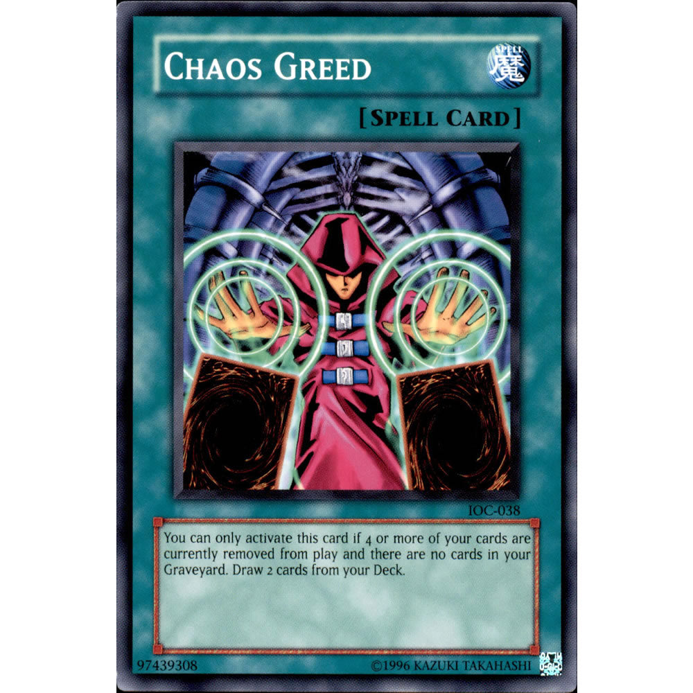 Chaos Greed IOC-038 Yu-Gi-Oh! Card from the Invasion of Chaos Set