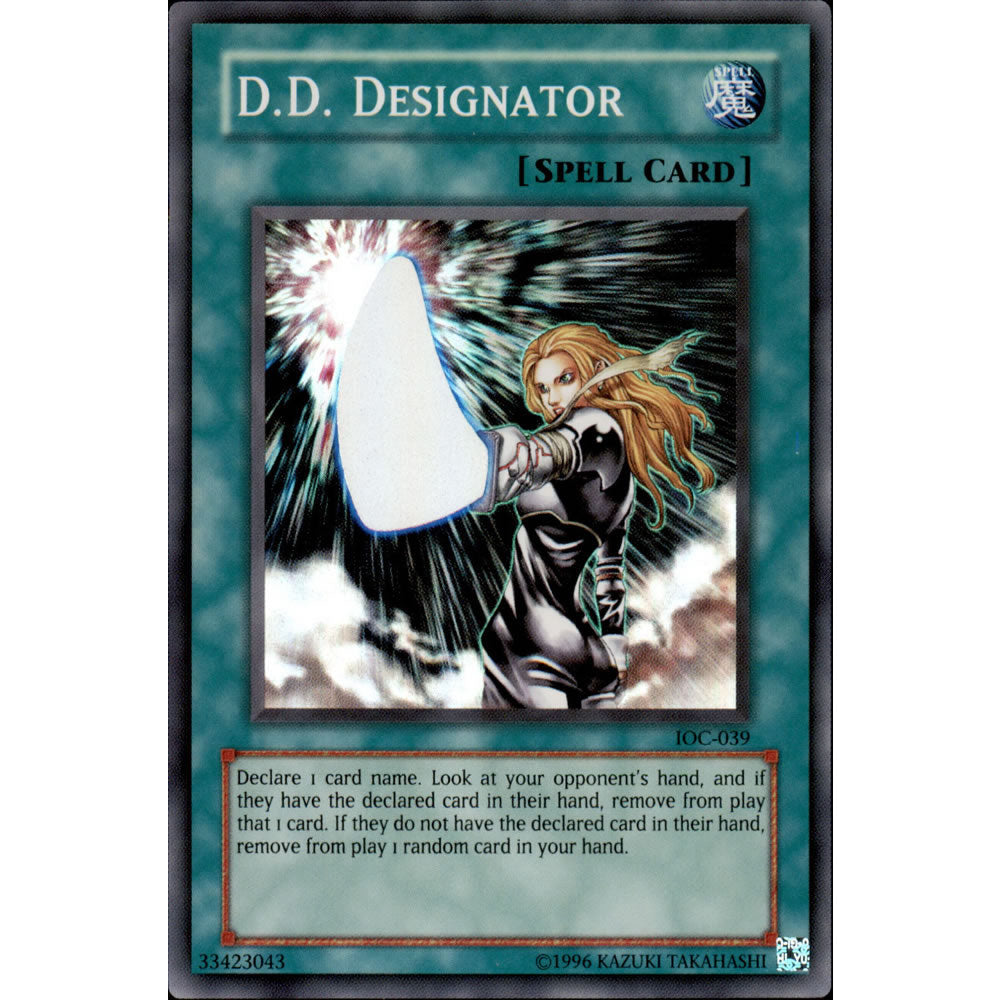 D. D. Designator IOC-039 Yu-Gi-Oh! Card from the Invasion of Chaos Set
