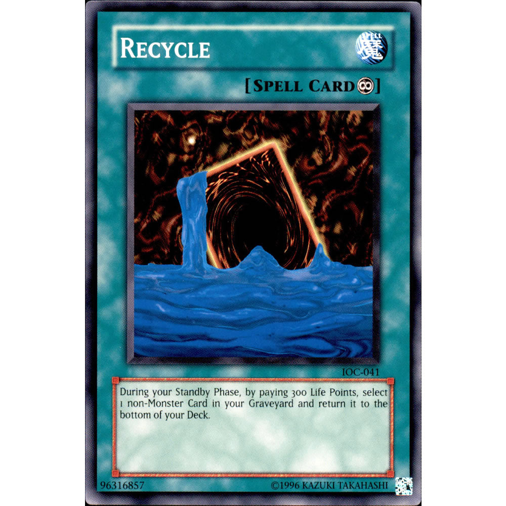 Recycle IOC-041 Yu-Gi-Oh! Card from the Invasion of Chaos Set