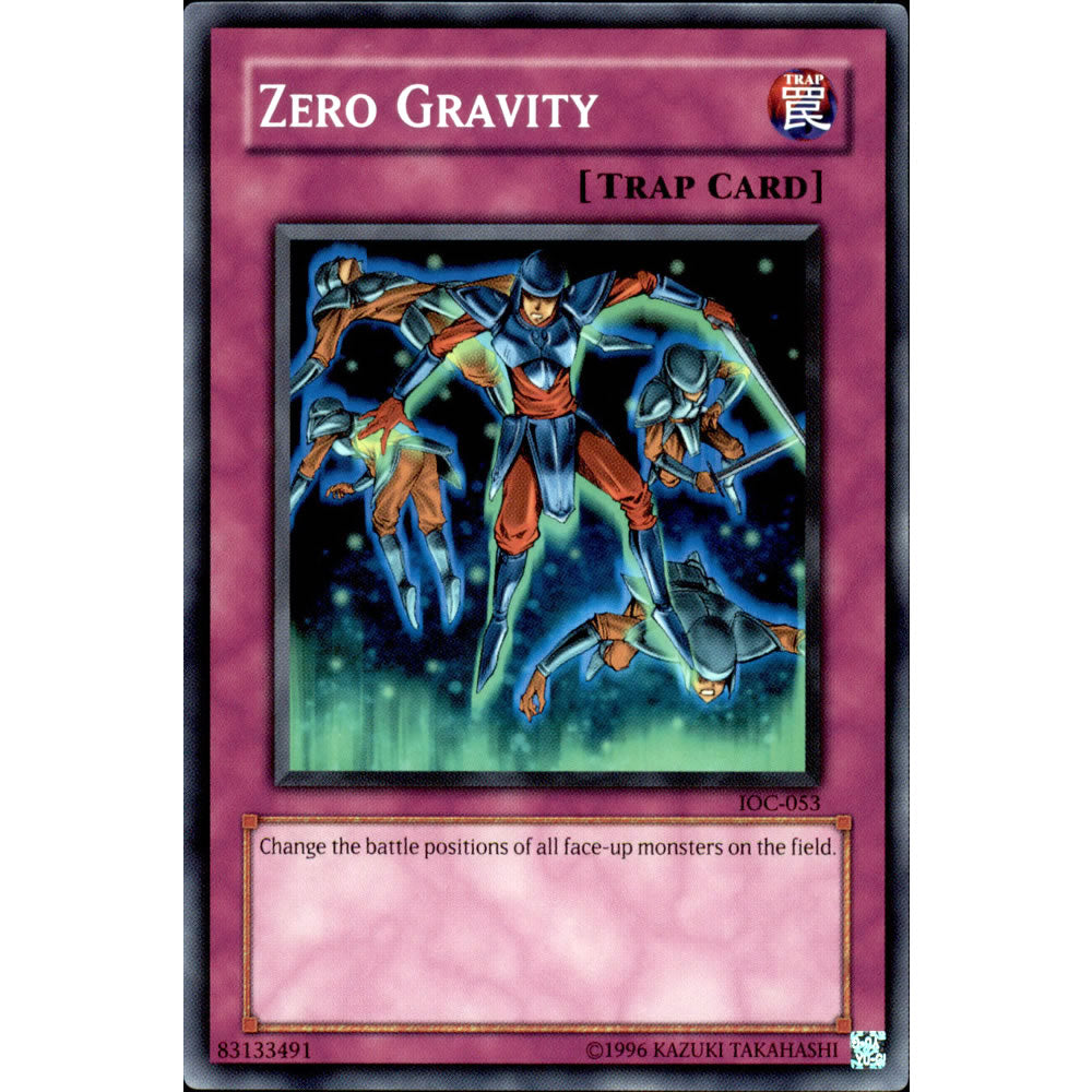 Zero Gravity IOC-053 Yu-Gi-Oh! Card from the Invasion of Chaos Set