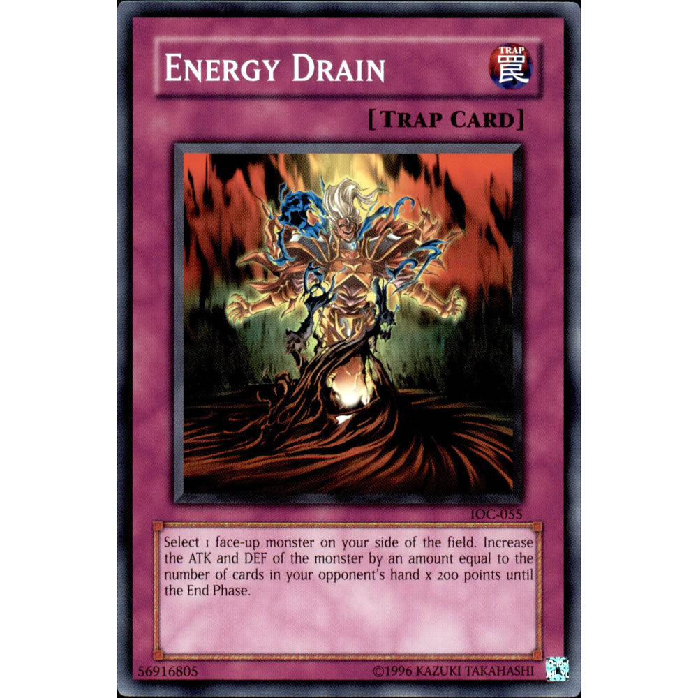 Energy Drain IOC-055 Yu-Gi-Oh! Card from the Invasion of Chaos Set