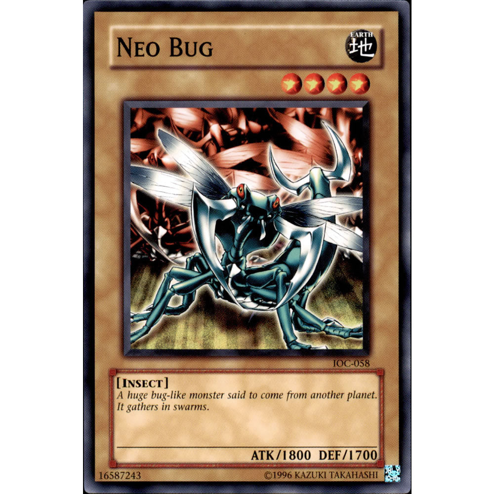 Neo Bug IOC-058 Yu-Gi-Oh! Card from the Invasion of Chaos Set