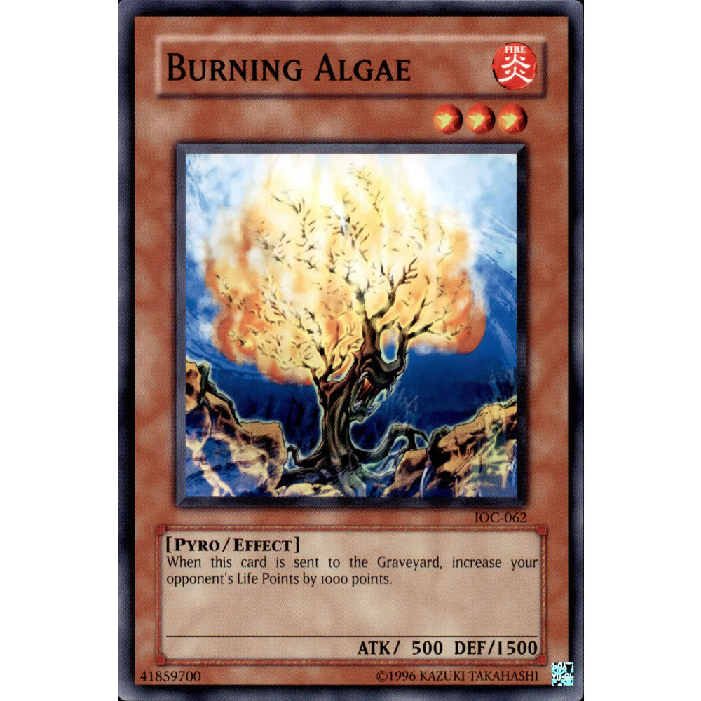 Burning Algae IOC-062 Yu-Gi-Oh! Card from the Invasion of Chaos Set