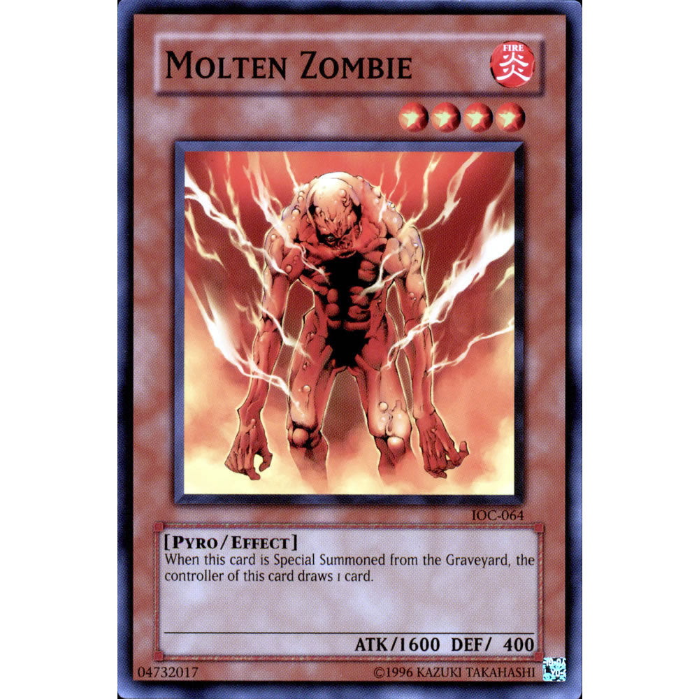 Molten Zombie IOC-064 Yu-Gi-Oh! Card from the Invasion of Chaos Set