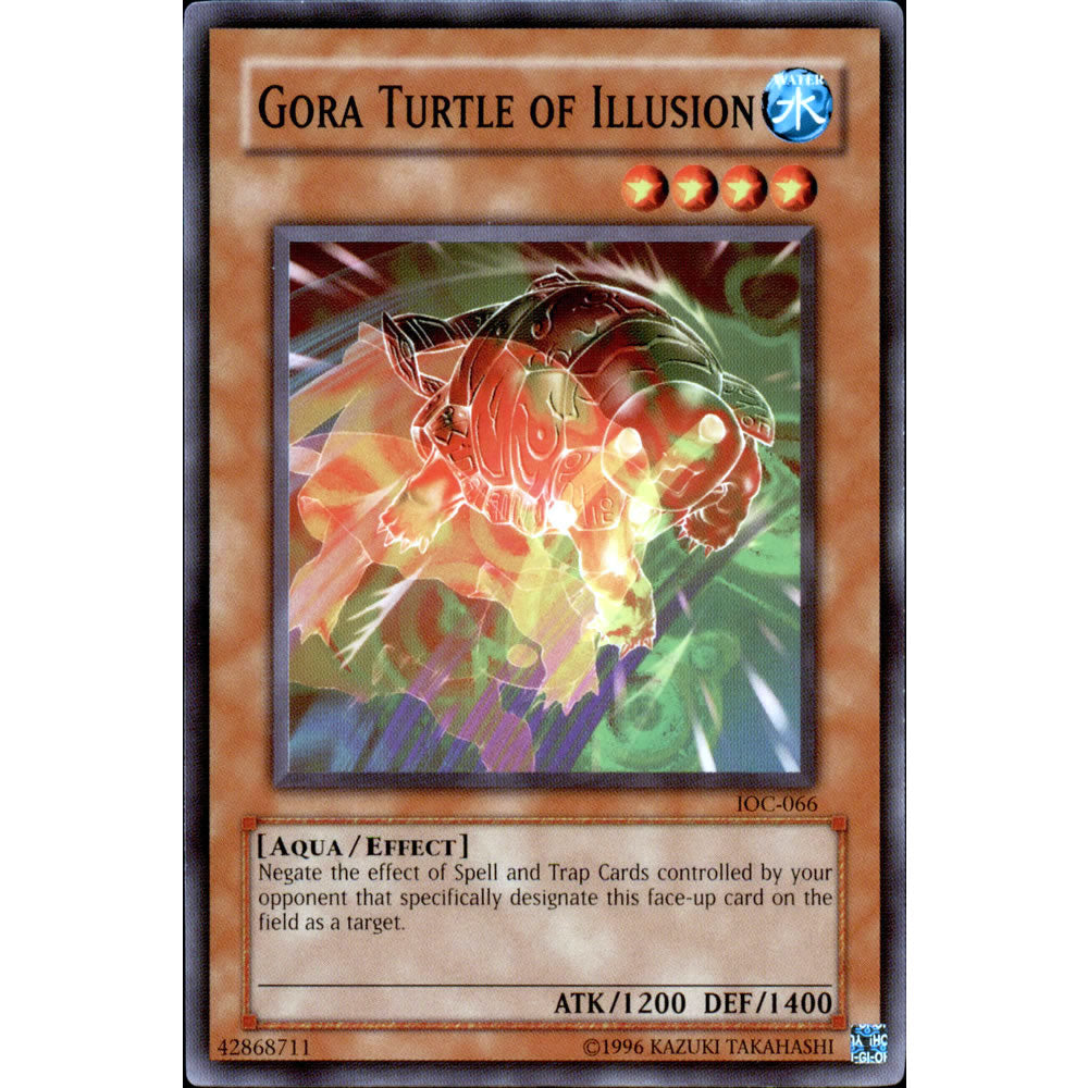 Gora Turtle of Illusion IOC-066 Yu-Gi-Oh! Card from the Invasion of Chaos Set