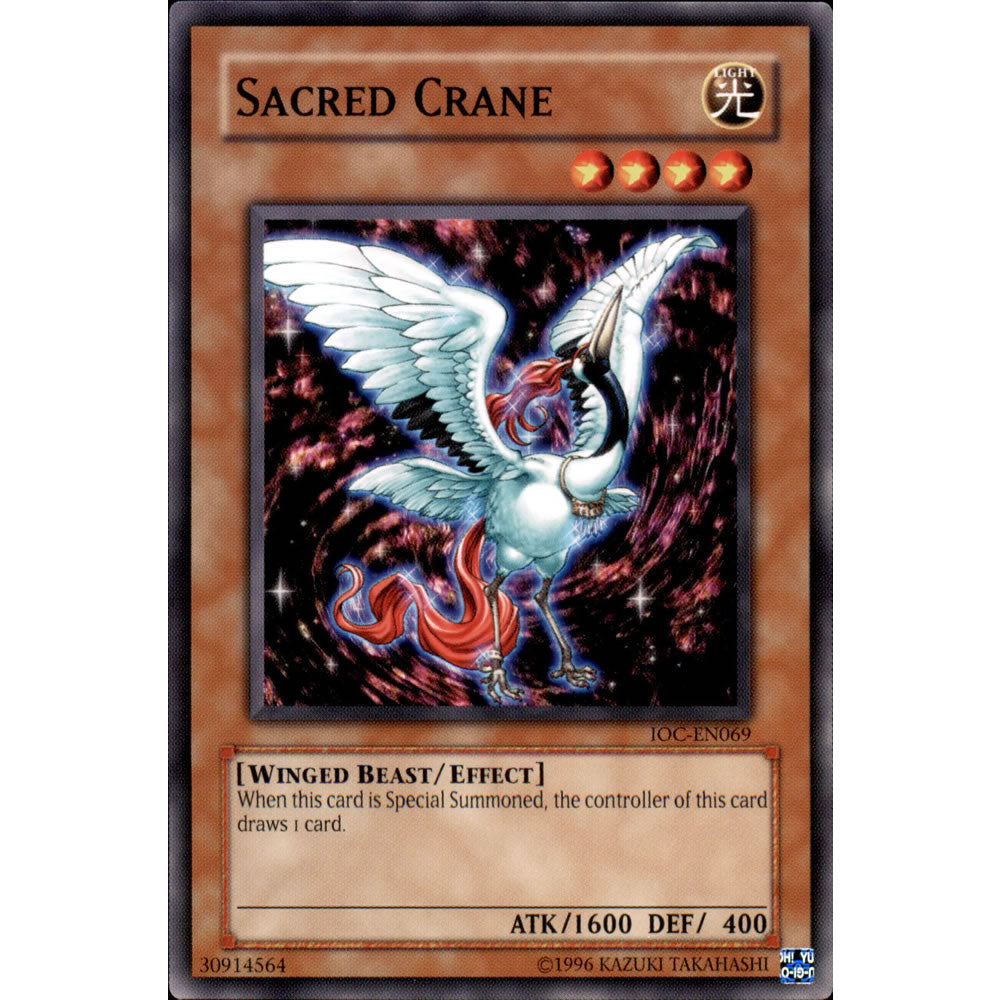 Sacred Crane IOC-069 Yu-Gi-Oh! Card from the Invasion of Chaos Set