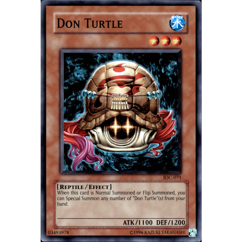 Don Turtle IOC-071 Yu-Gi-Oh! Card from the Invasion of Chaos Set