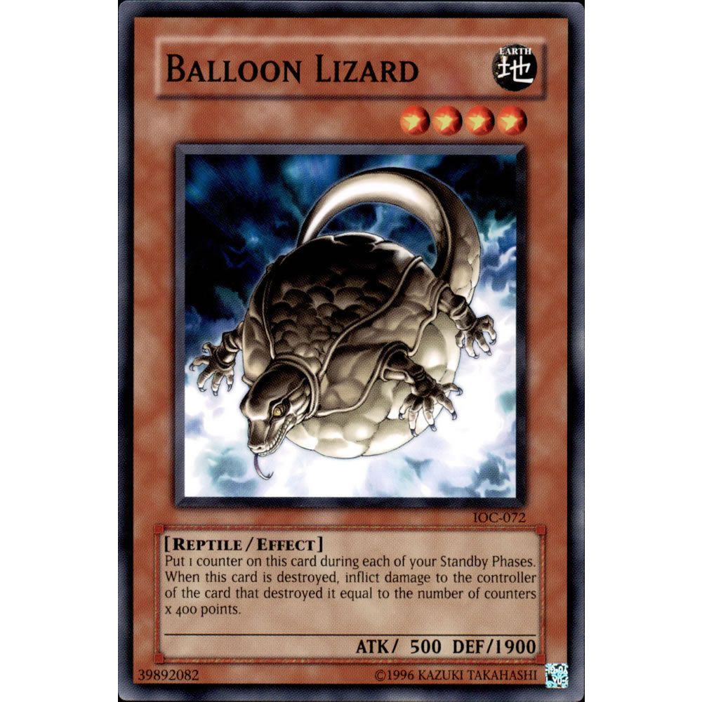 Balloon Lizard IOC-072 Yu-Gi-Oh! Card from the Invasion of Chaos Set