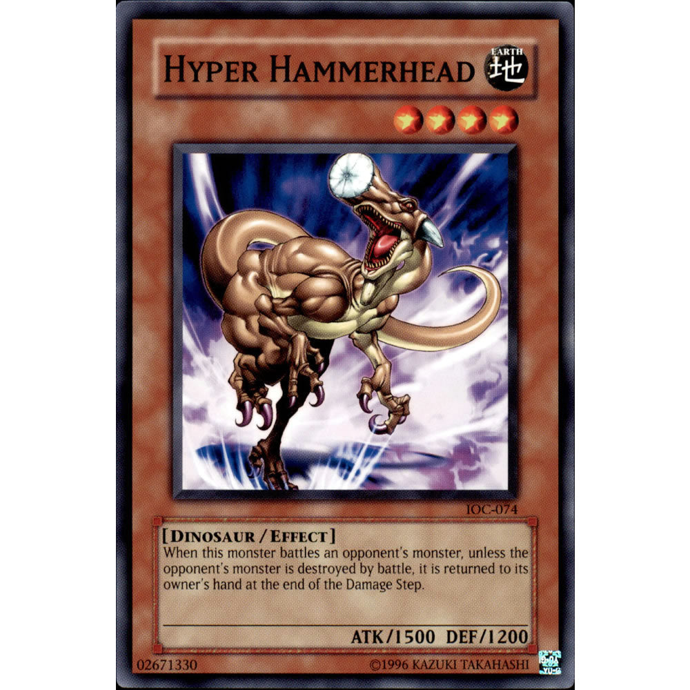 Hyper Hammerhead IOC-074 Yu-Gi-Oh! Card from the Invasion of Chaos Set