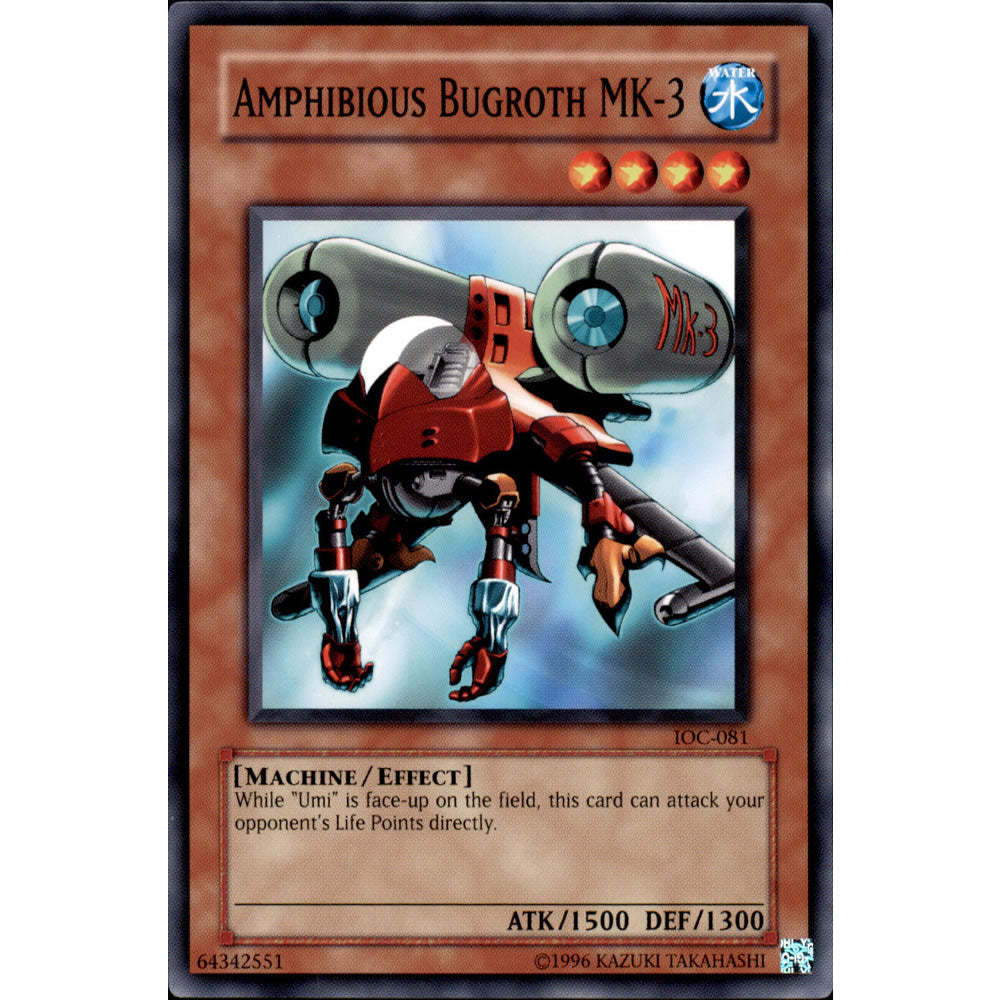 Amphibious Bugroth MK-3 IOC-081 Yu-Gi-Oh! Card from the Invasion of Chaos Set