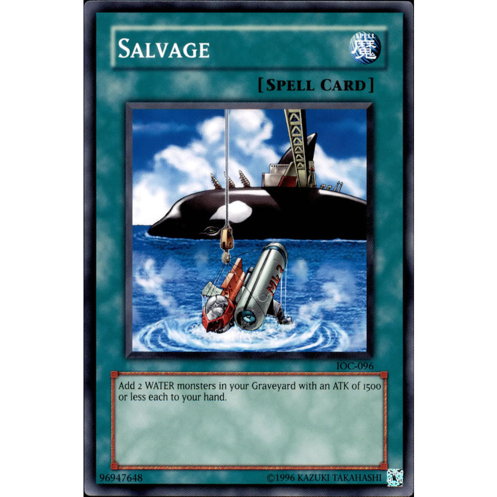 Salvage IOC-096 Yu-Gi-Oh! Card from the Invasion of Chaos Set