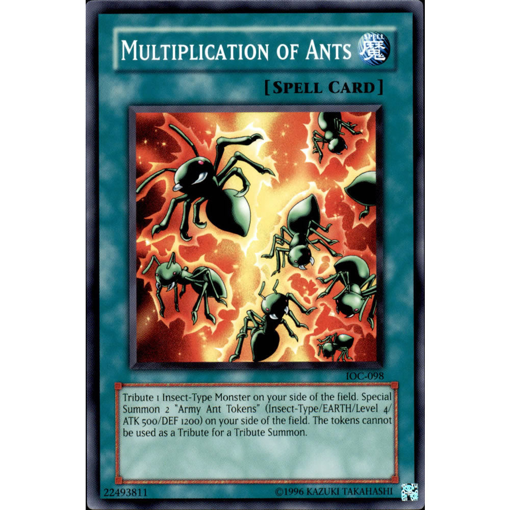 Multiplication of Ants IOC-098 Yu-Gi-Oh! Card from the Invasion of Chaos Set