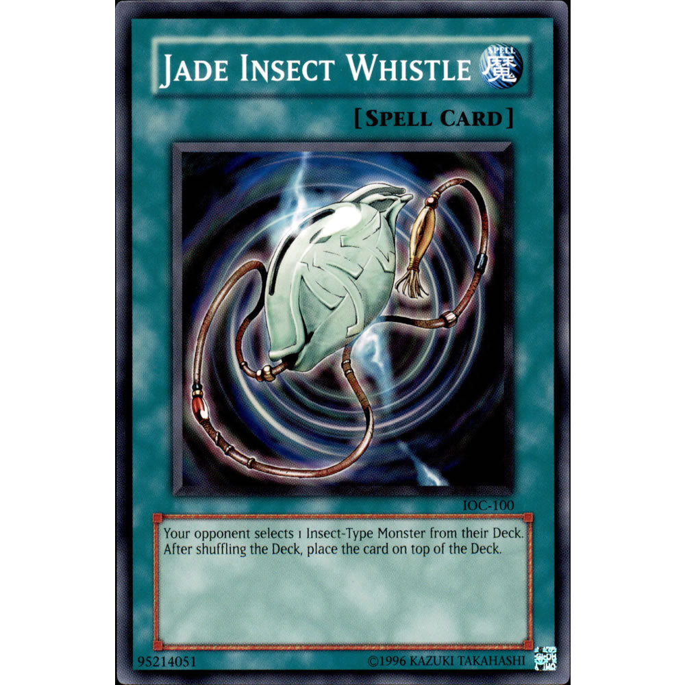 Jade Insect Whistle IOC-100 Yu-Gi-Oh! Card from the Invasion of Chaos Set
