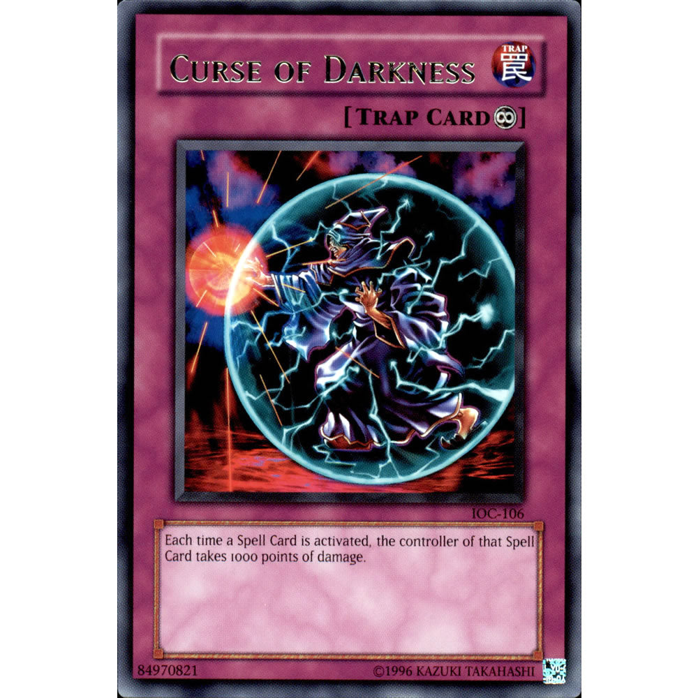 Curse of Darkness IOC-106 Yu-Gi-Oh! Card from the Invasion of Chaos Set