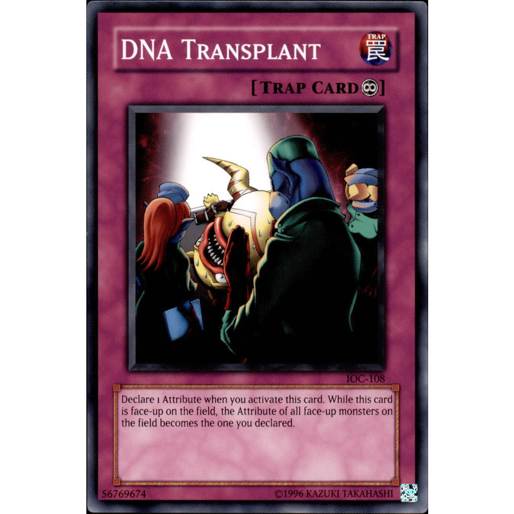 DNA Transplant IOC-108 Yu-Gi-Oh! Card from the Invasion of Chaos Set