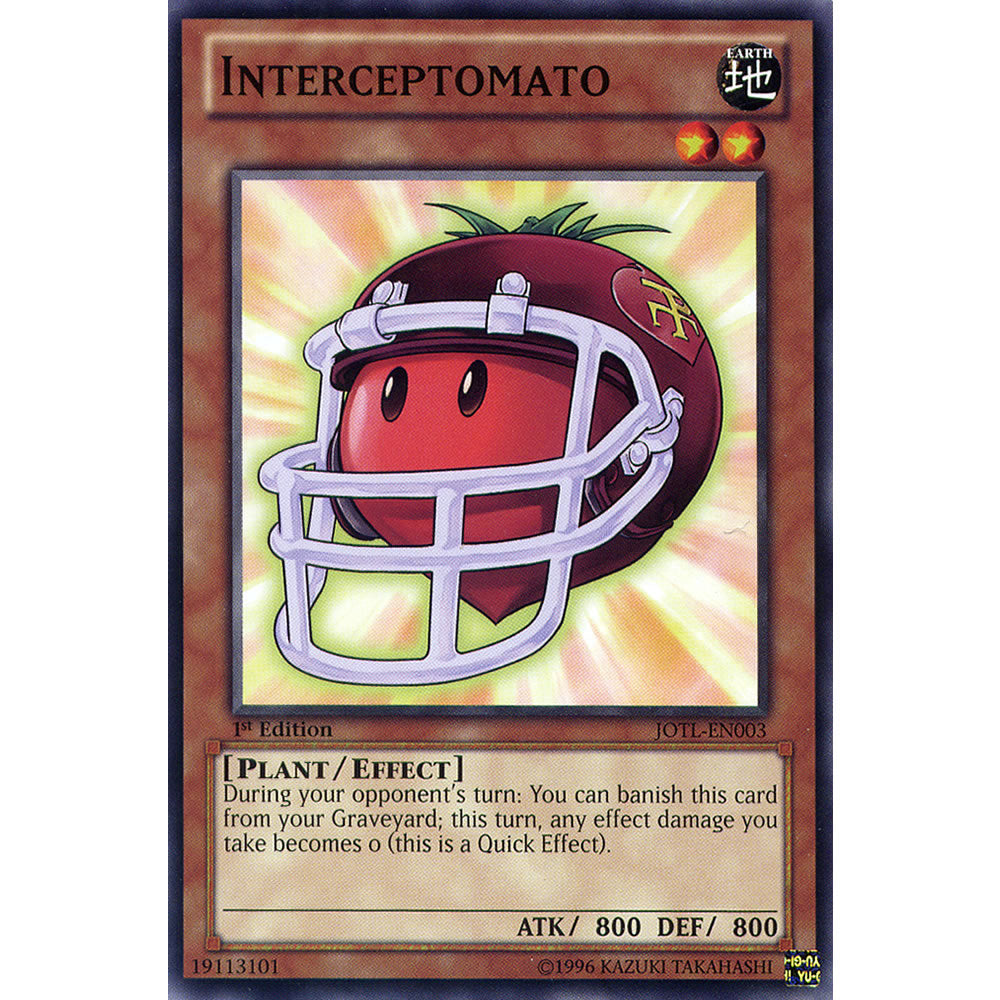 Interceptomato JOTL-EN003 Yu-Gi-Oh! Card from the Judgment of the Light Set