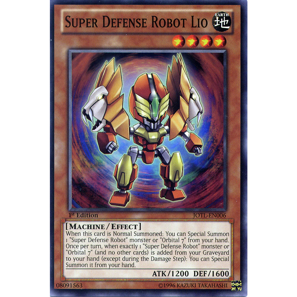 Super Defense Robot Lio JOTL-EN006 Yu-Gi-Oh! Card from the Judgment of the Light Set