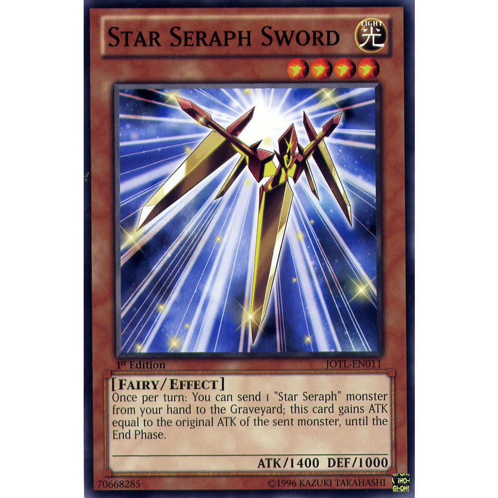 Star Seraph Sword JOTL-EN011 Yu-Gi-Oh! Card from the Judgment of the Light Set