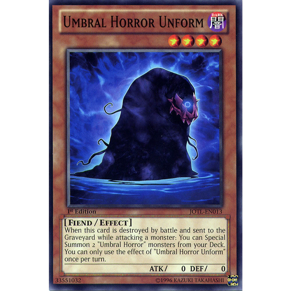 Umbral Horror Unform JOTL-EN013 Yu-Gi-Oh! Card from the Judgment of the Light Set
