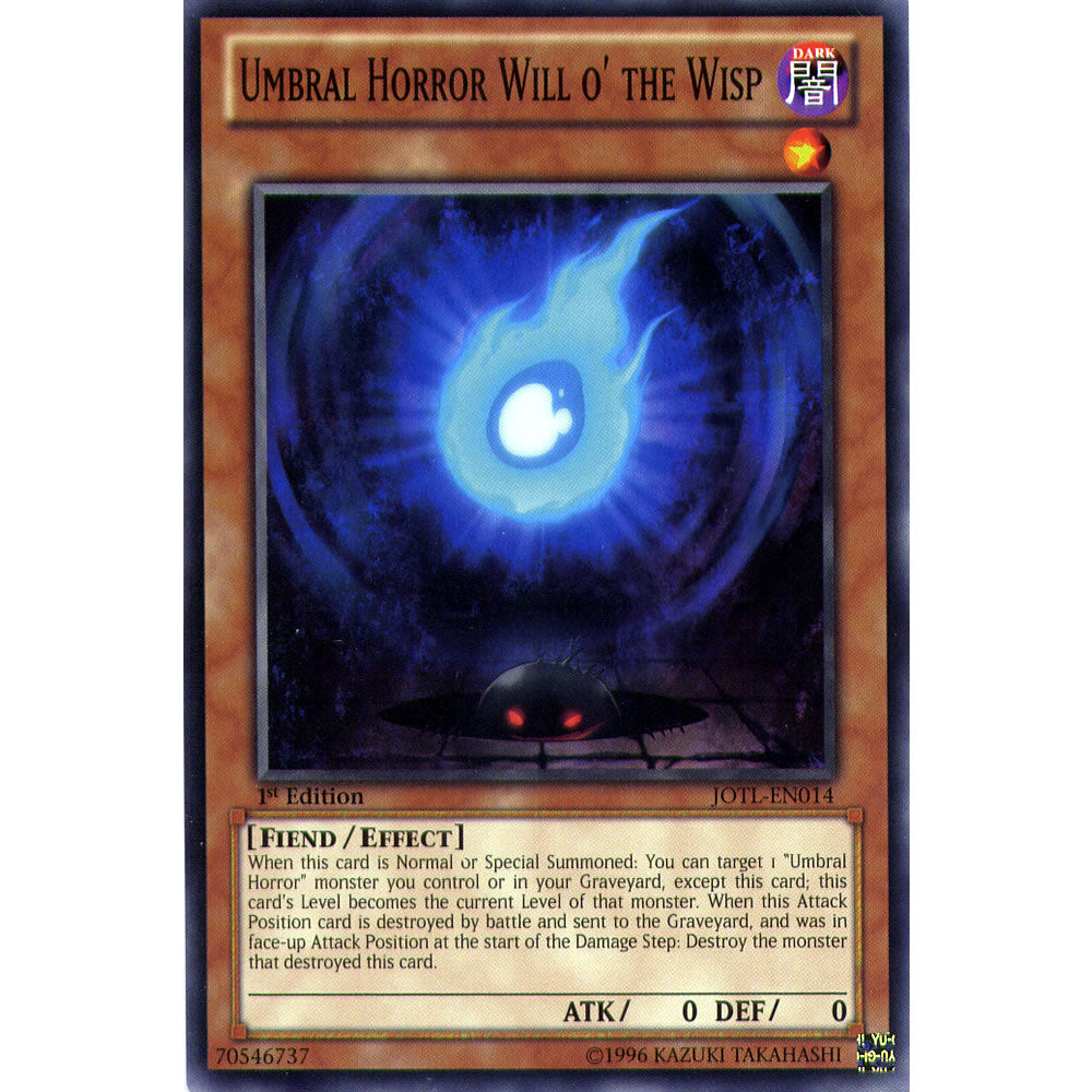 Umbral Horror Will o' the Wisp JOTL-EN014 Yu-Gi-Oh! Card from the Judgment of the Light Set