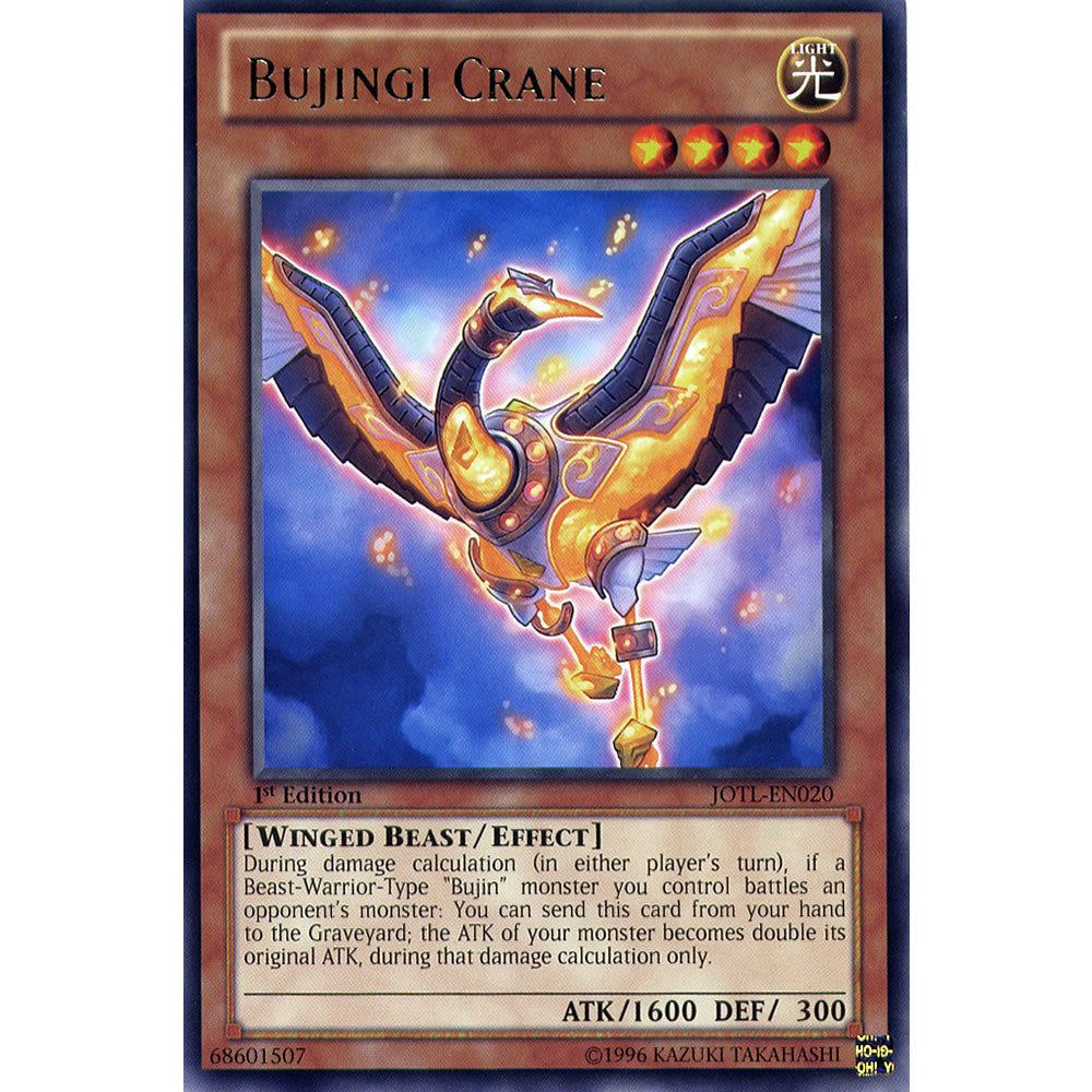 Bujingi Crane JOTL-EN020 Yu-Gi-Oh! Card from the Judgment of the Light Set