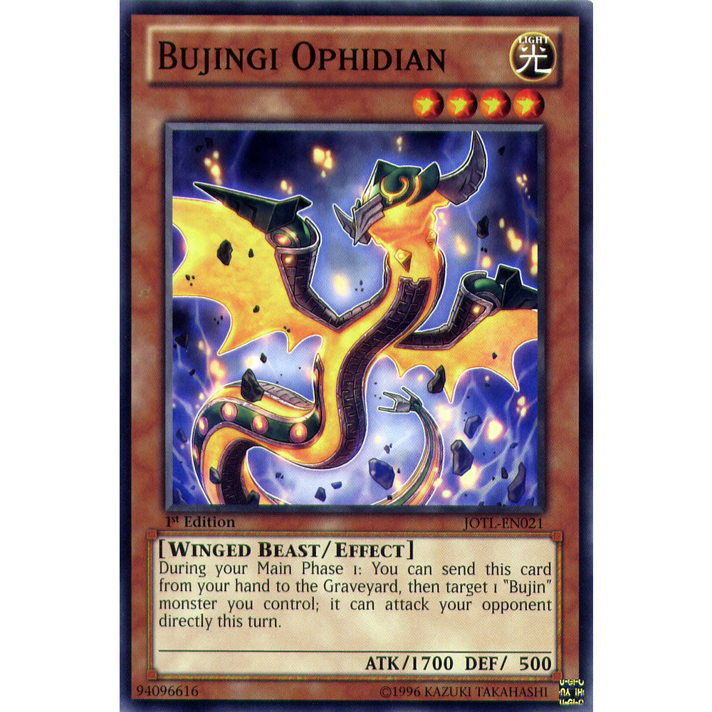 Bujingi Ophidian JOTL-EN021 Yu-Gi-Oh! Card from the Judgment of the Light Set