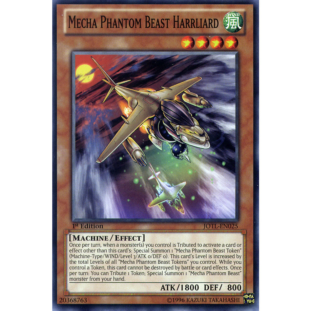 Mecha Phantom Beast Harrliard JOTL-EN025 Yu-Gi-Oh! Card from the Judgment of the Light Set