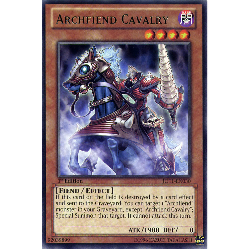 Archfiend Cavalry JOTL-EN030 Yu-Gi-Oh! Card from the Judgment of the Light Set