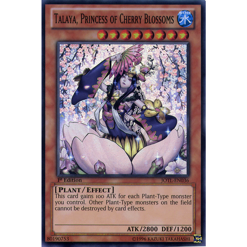 Talaya, Princess of Cherry Blossoms JOTL-EN036 Yu-Gi-Oh! Card from the Judgment of the Light Set