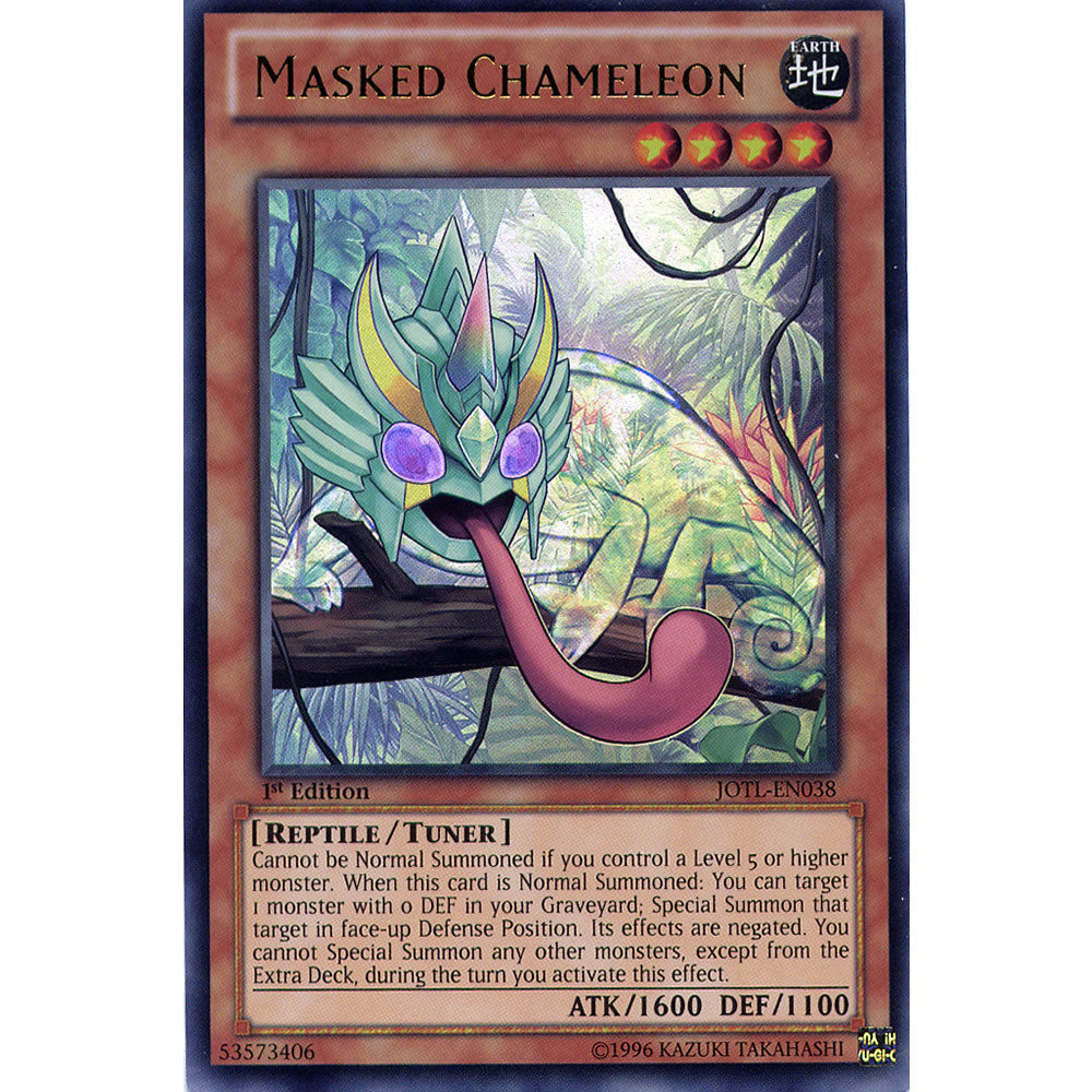 Masked Chameleon JOTL-EN038 Yu-Gi-Oh! Card from the Judgment of the Light Set