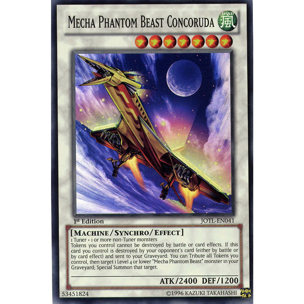 Mecha Phantom Beast Concoruda JOTL-EN041 Yu-Gi-Oh! Card from the Judgment of the Light Set