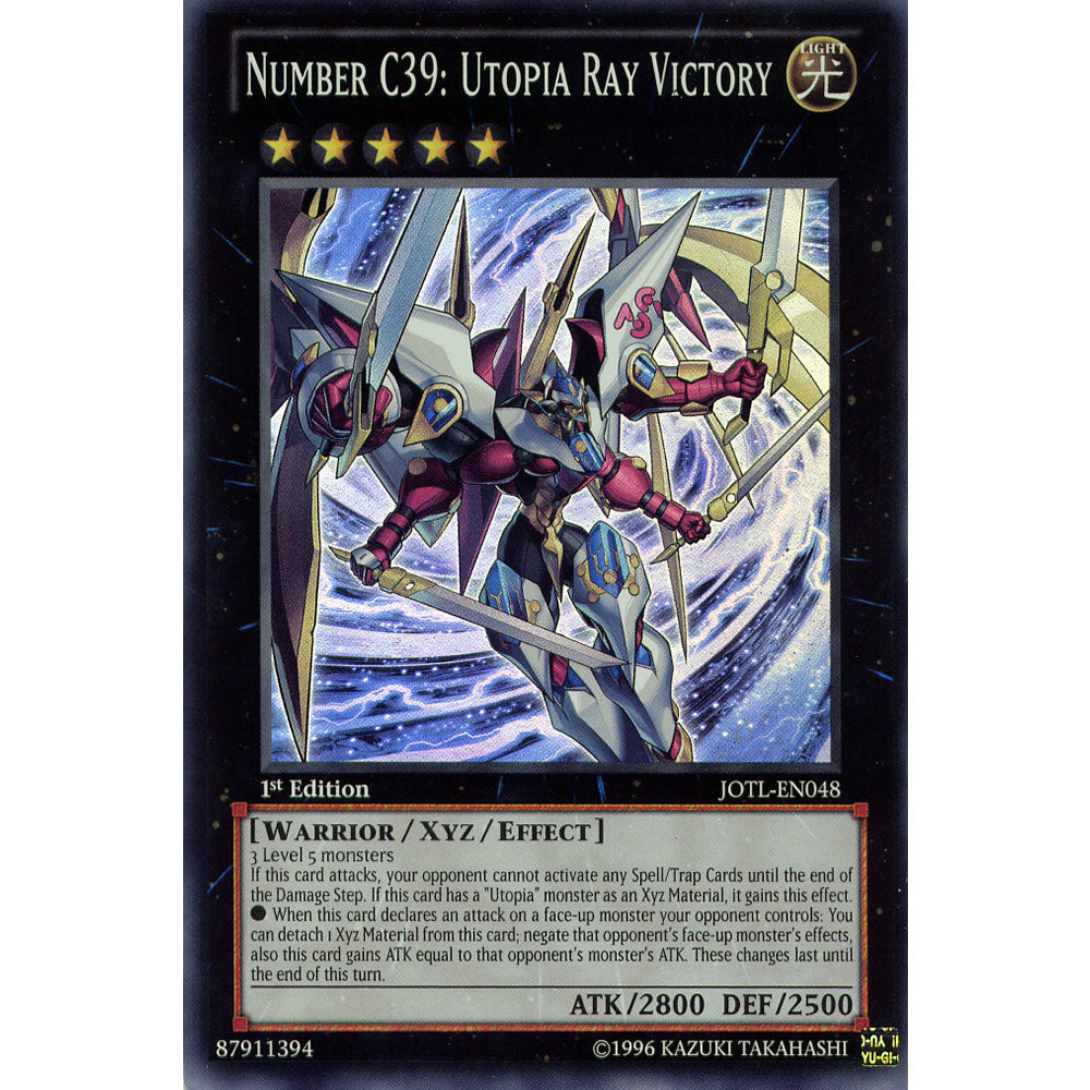 Number C39: Utopia Ray Victory JOTL-EN048 Yu-Gi-Oh! Card from the Judgment of the Light Set
