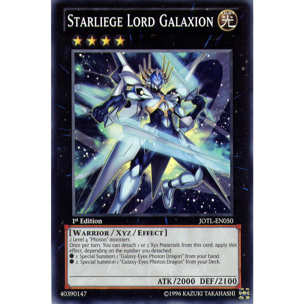 Starliege Lord Galaxion JOTL-EN050 Yu-Gi-Oh! Card from the Judgment of the Light Set
