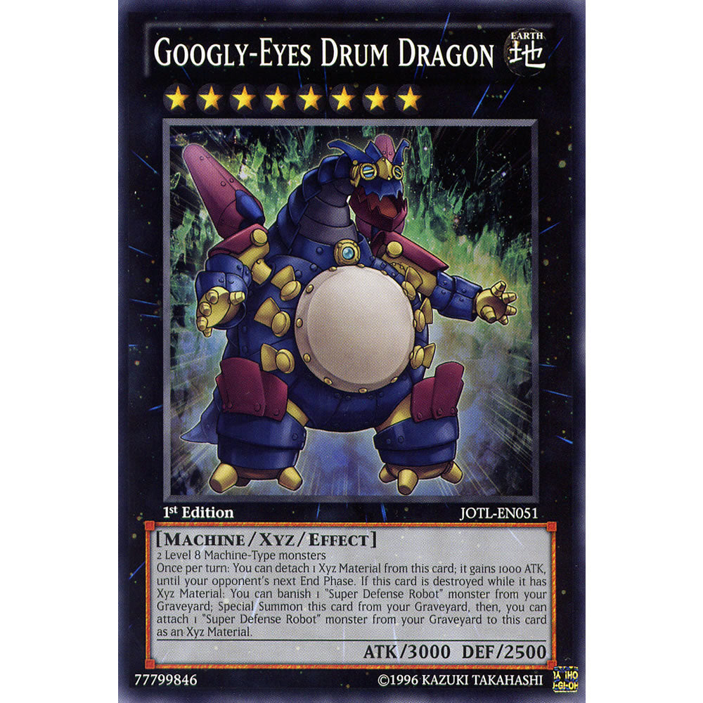 Googly-Eyes Drum Dragon JOTL-EN051 Yu-Gi-Oh! Card from the Judgment of the Light Set