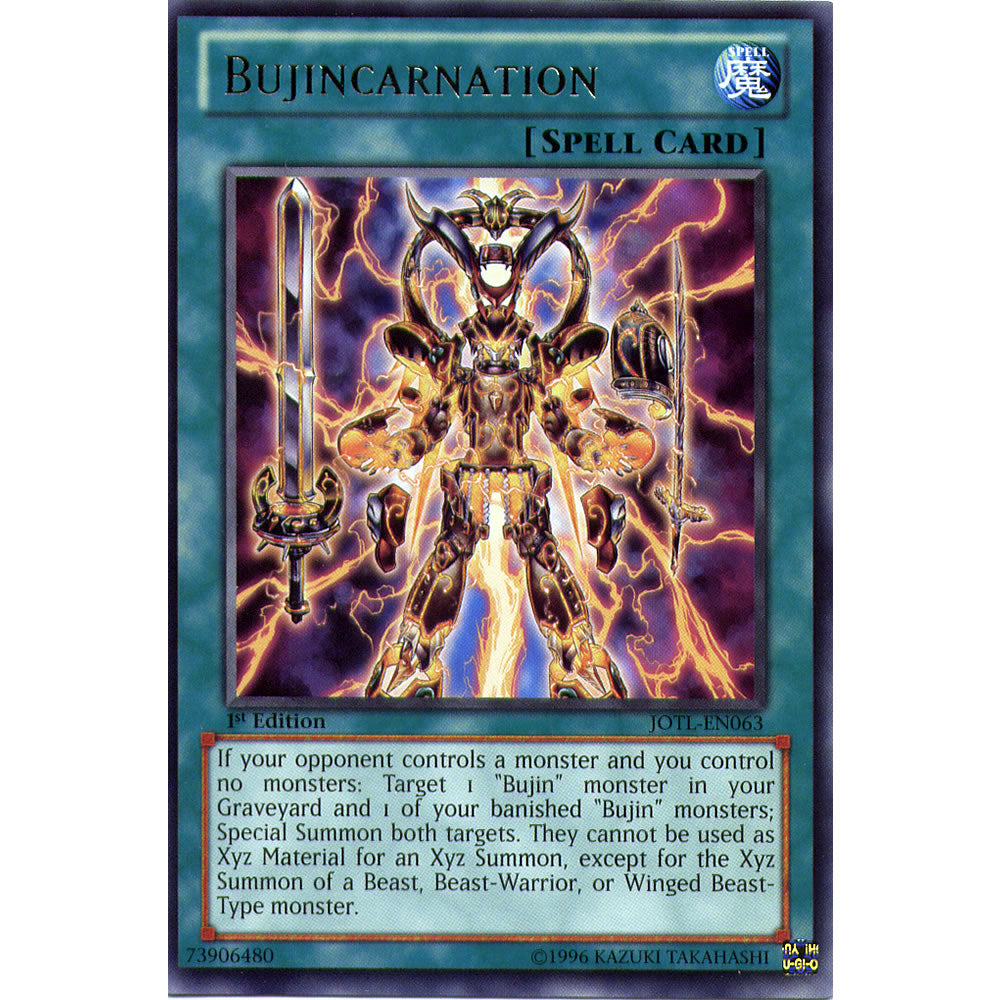 Bujincarnation JOTL-EN063 Yu-Gi-Oh! Card from the Judgment of the Light Set