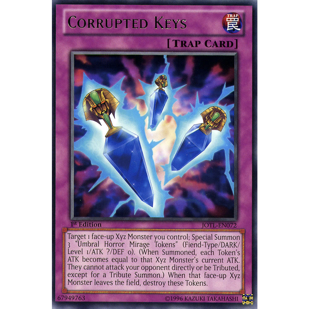 Corrupted Keys JOTL-EN072 Yu-Gi-Oh! Card from the Judgment of the Light Set