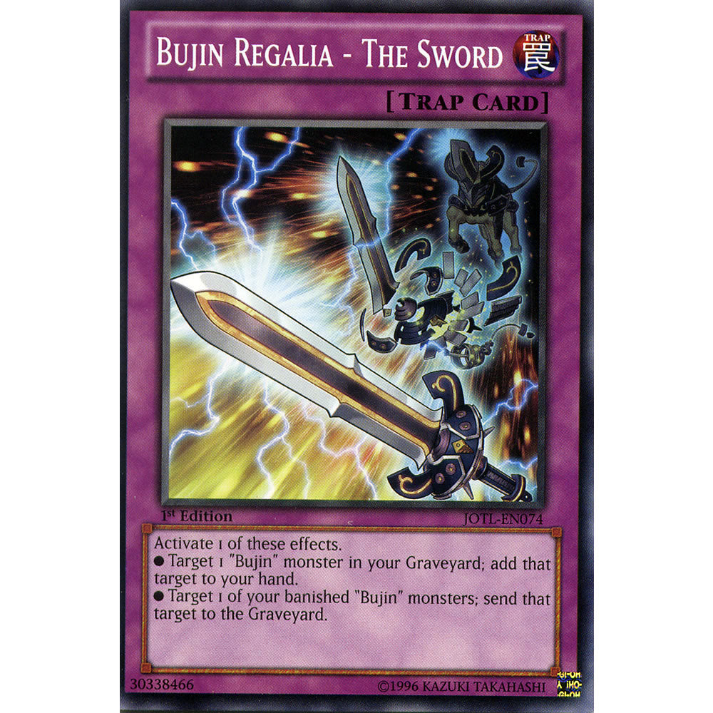 Bujin Regalia - The Sword JOTL-EN074 Yu-Gi-Oh! Card from the Judgment of the Light Set